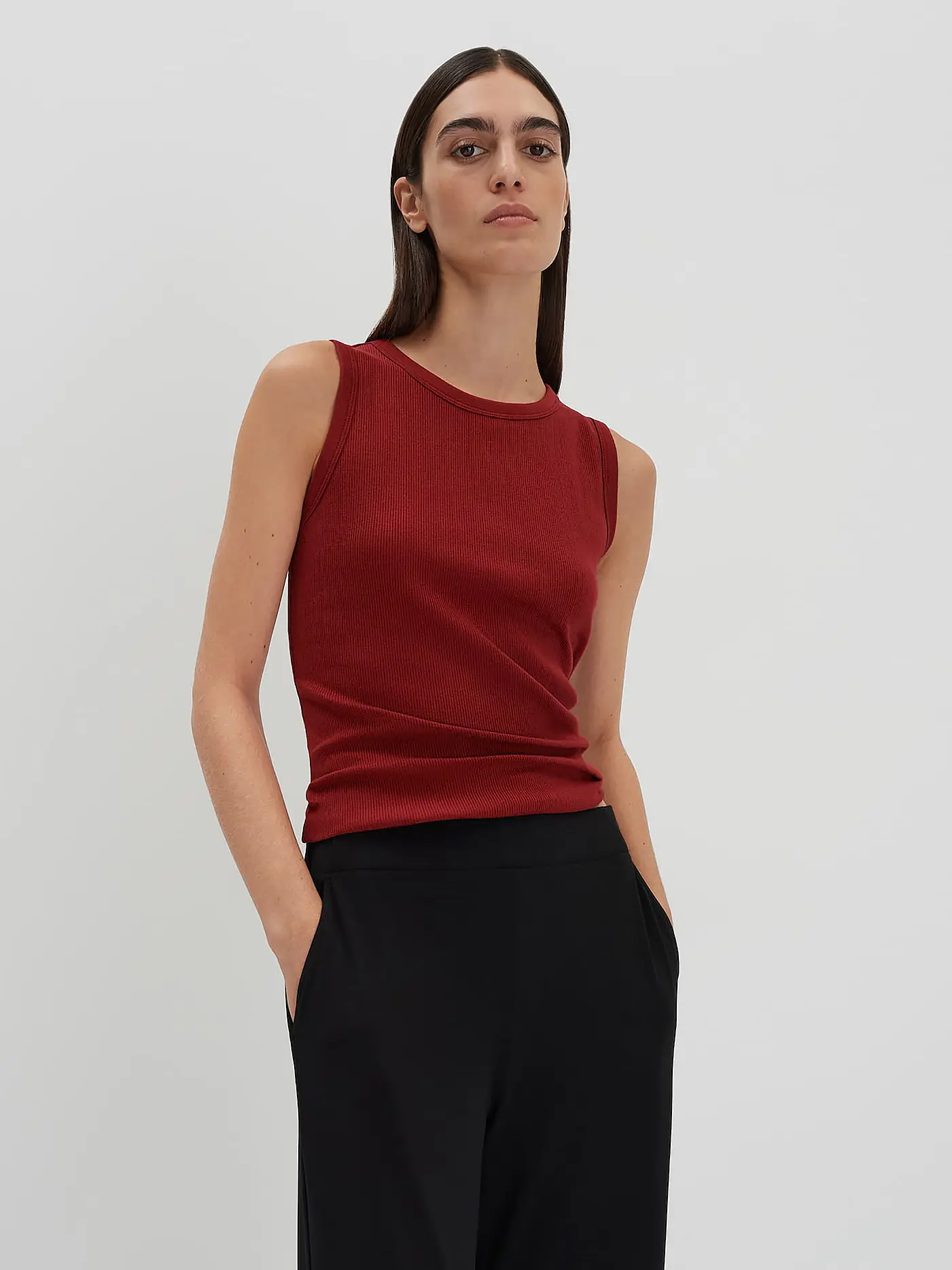 SOMEDAY | Top Slim Fit KLEANNE | rot